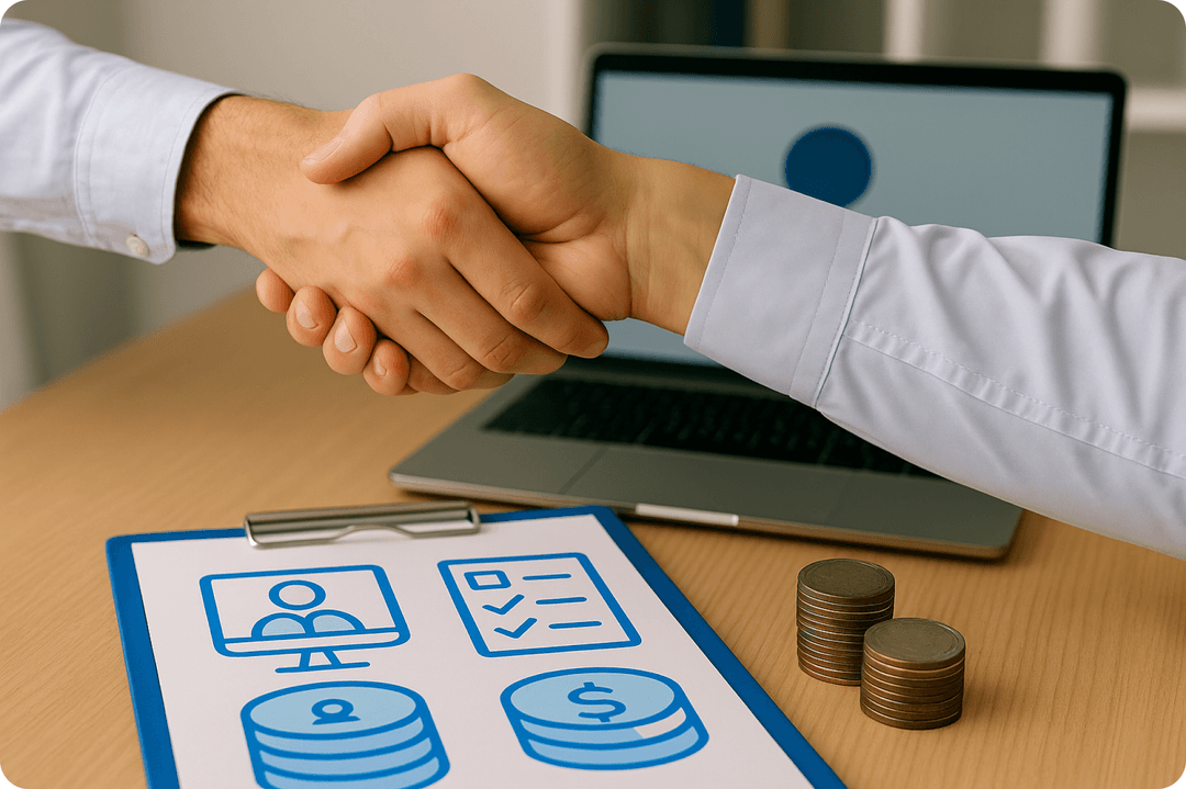 Partnership handshake