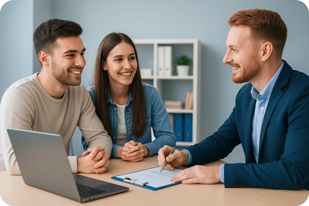 People discussing finance